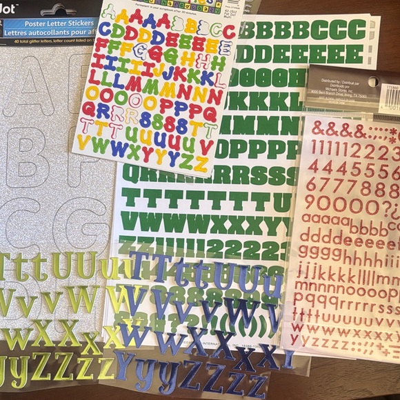 Other - Colorful Alphabet Sticker Set